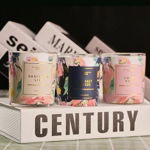 Botanical Scents Aromatherapy Scented Candles, Natural Lasting Fragrance, Smokeless, Stress Relief.