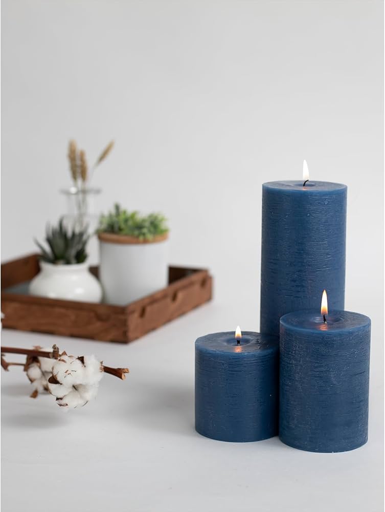 Nordic Soy Wax Pillar Candle Set (3-Piece)