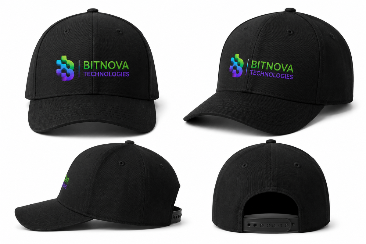 BitNova Technologies Branded Cap — Structured Snapback