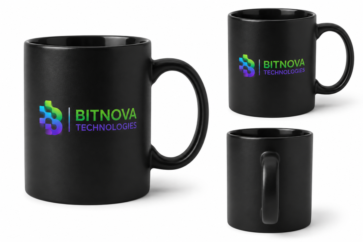 BitNova Technologies Branded Mug — 350ml Ceramic