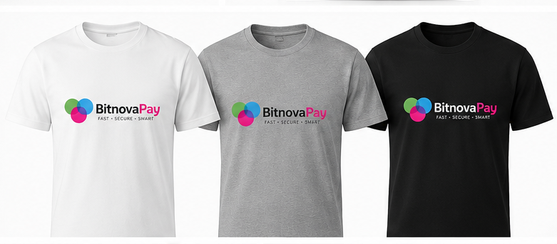 BitNova Pay Branded Crewneck T-Shirt