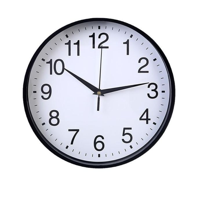 Silent Sweep Wall Clock — Minimalist Round Design