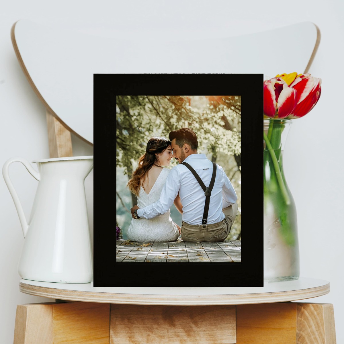 Photo Mount Framed Print — Custom Family Portrait (A4)