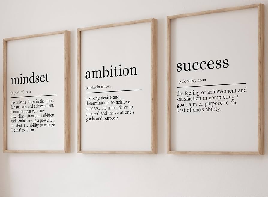 Motivational Typography Wall Poster — A3 Unframed