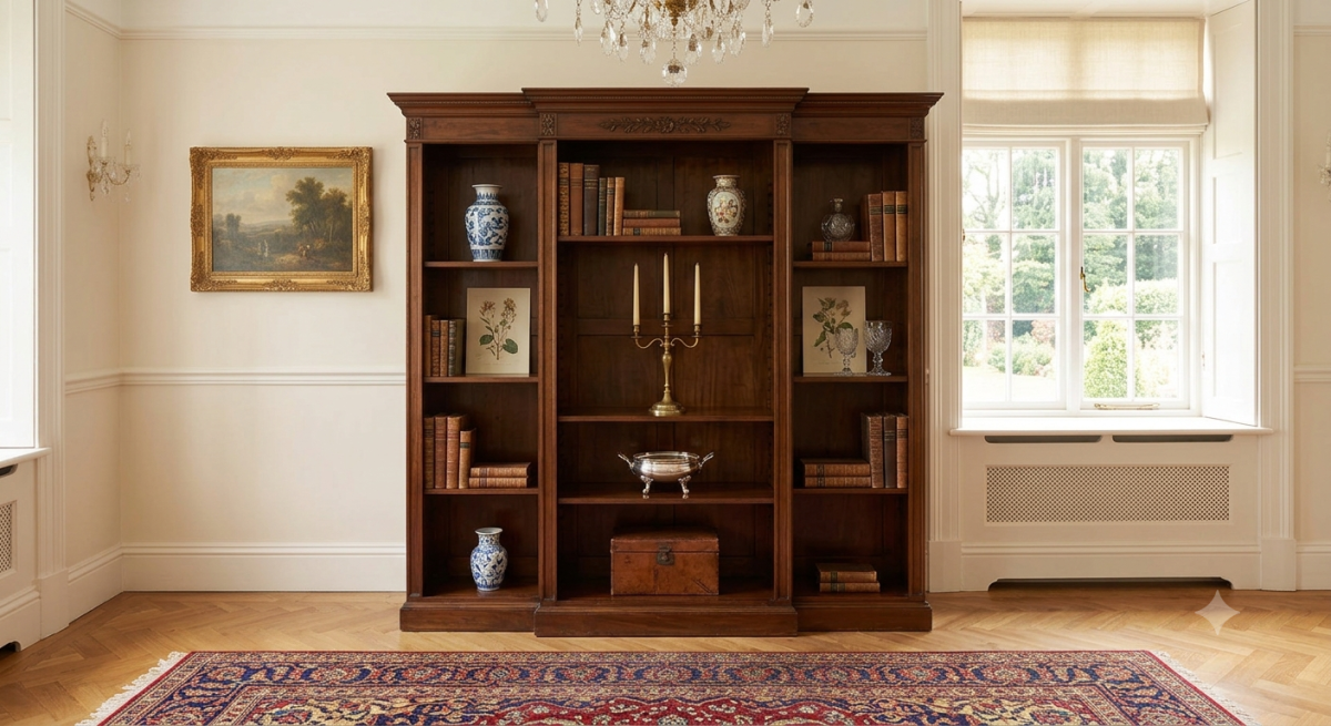 The Perfect Vintage Shelf — Classic Open Storage Cabinet